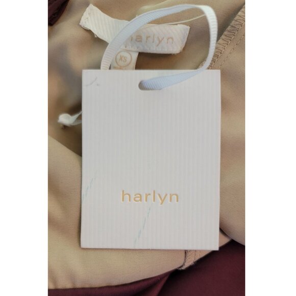 Harlyn  Romantic Velvet & Lace Dress, Burgundy/Eggplant, Womens Size X-Small - Picture 7 of 8